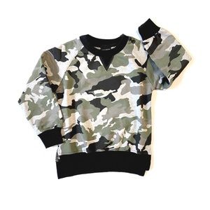 🖤💚 Little Bipsy NWT Camo Pullover Sweatshirt 3T - 4T 💚🖤
